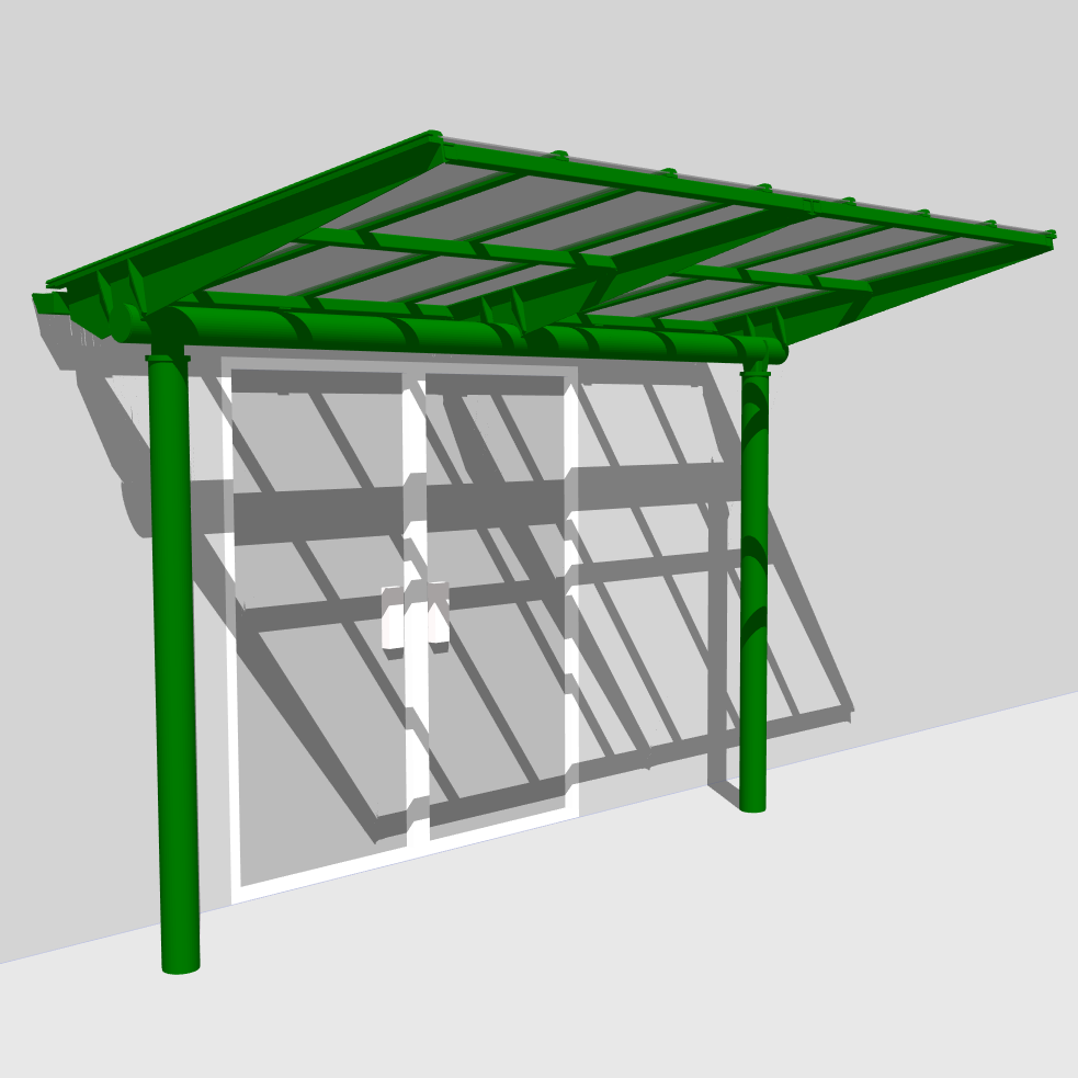 Cambridge Cantilever Entrance Canopy | Clovis Canopies UK Manufacturers