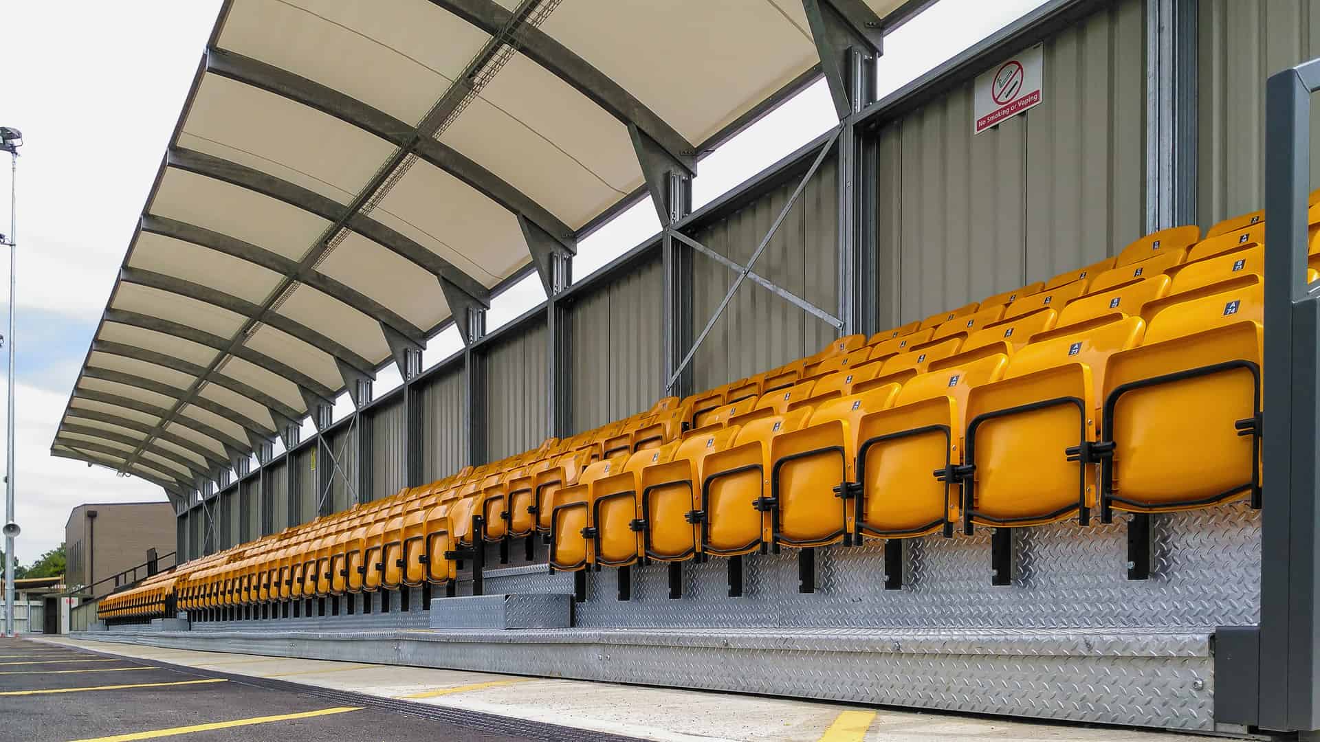 Spectator Stand Manufacturer Football Dugouts and Team Shelters